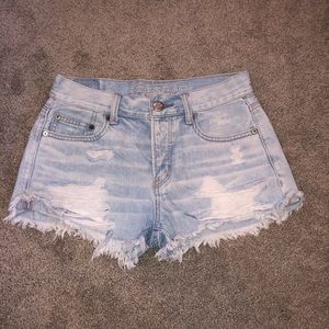 American Eagle Tomgirl Shortie Jean Shorts